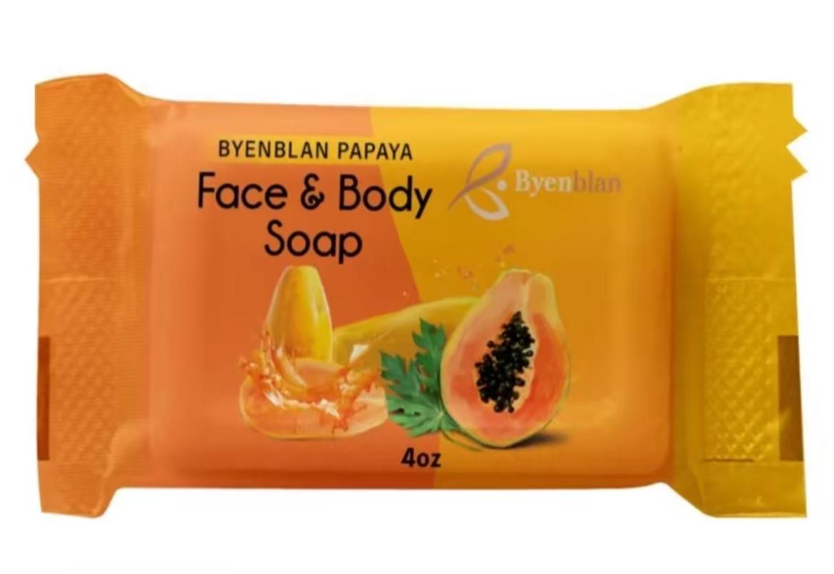 Byenblan Papaya Face & Body Soap 4oz