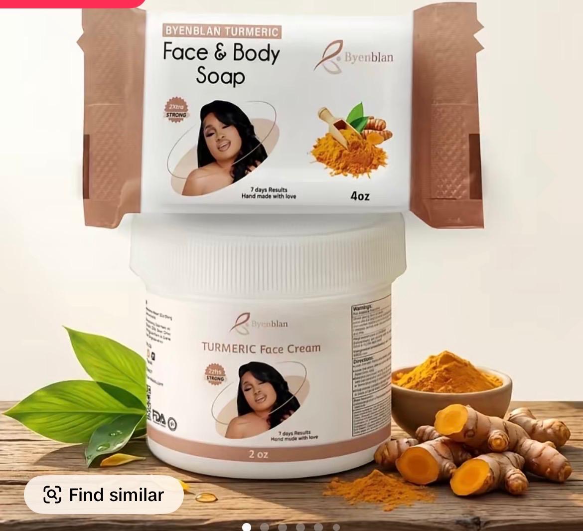 Byenblan Turmeric Cream Set